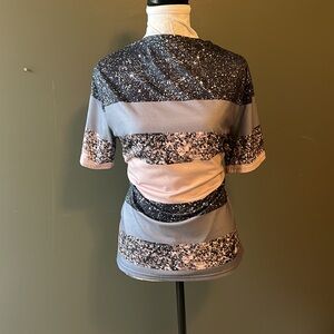 Stylish Black and Gray Women's Top